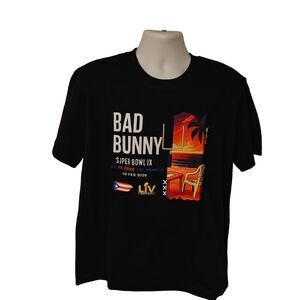 Bad Bunny Super Bowl LX T-Shirt Pe Erre Pal Mundo Concert Tee Black S - XL